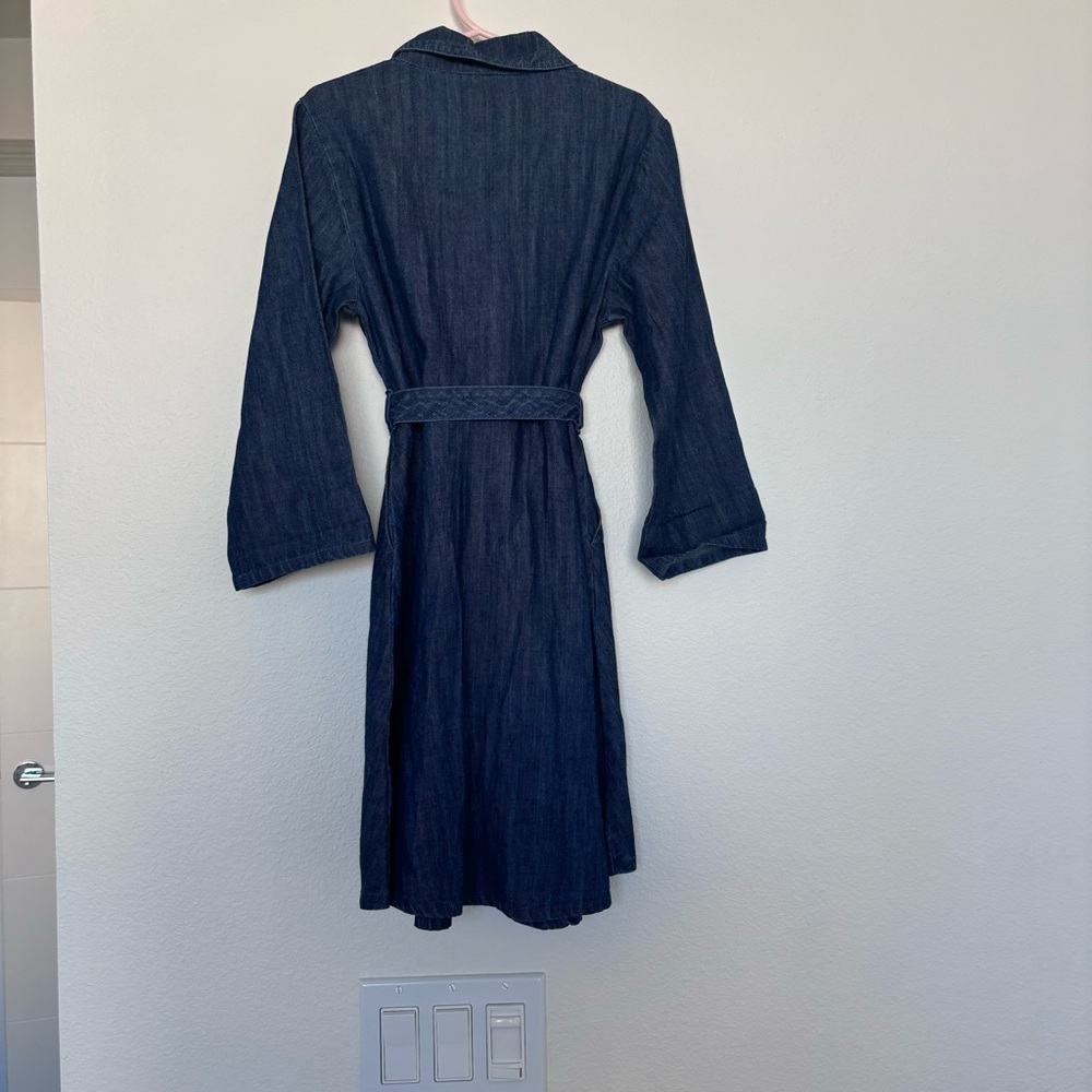 Denim button down long sleeve dress - Picture 5 of 7